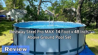 Bestway Steel Pro MAX 14 Foot x 48 Inch Above Ground Pool Set  Review 2023 [upl. by Huntley670]