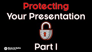 How to Protect a PowerPoint Presentation PrePowerPoint 2016 [upl. by Aleuqahs]