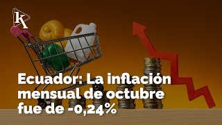 La inflación mensual en Ecuador muestra signos de menor actividad económica [upl. by Aniuqaoj65]