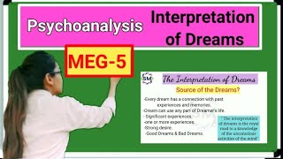 ✔️The Interpretation of Dreams By Sigmund Freud explanation in hindiMEG5Block8 [upl. by Jb899]