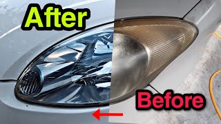 Myvi Coating Lampu Smokeblack  Cara kilatkan Lampu kusam  How to restore Headlights [upl. by Tselec]