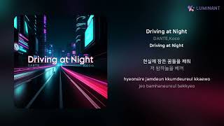 DANTEKoco  Driving at Night  가사 Lyrics [upl. by Enotna]