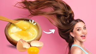 Do you have egg at home🥰 DIY EGG YOLK MASK FOR DRY DAMAGED HAIR [upl. by Nybbor168]