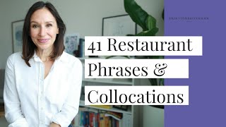 41 Common Restaurant Phrases amp Collocations  Advanced English Vocabulary [upl. by Ardni]