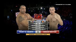 David vs Goliath fight Freddy El Gigante destroyed by the sheperd Bogdan Nastase [upl. by Nawd]