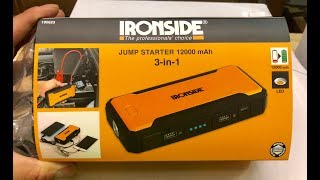 NEW IRONSIDE CAR starter 12000 mAh [upl. by Atteuqaj624]