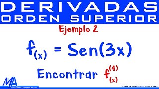 Derivadas de orden superior  Ejemplo 2 Trigonométricas Seno y Coseno [upl. by Four]