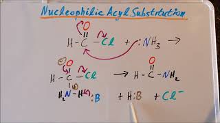 Nucleophilic acyl substitution amides from acid chlorides [upl. by Cirda243]