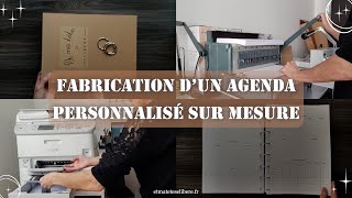 Fabrication dun agenda personnalisé sur mesure Et ma tête se libère [upl. by Eniretak453]