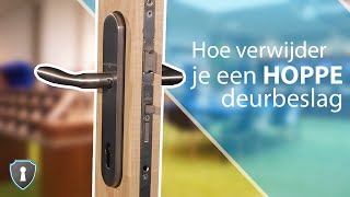 Hoe Verwijder Je Een HOPPE Deurkruk [upl. by Yevol]