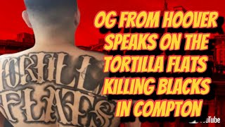 OG FROM HOOVER SPEAKS ON THE TORTILLA FLATS PUTTING A GREEN LIGHT ON BLACKS IN COMPTON [upl. by Linette]