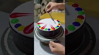 2Kg Cake Design Multi Colour Rambo 🌈trending viralshortsreels youtube [upl. by Oicor315]