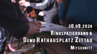 Spaziergang und Montagsdemo 30092024 in Zittau [upl. by Leehar]