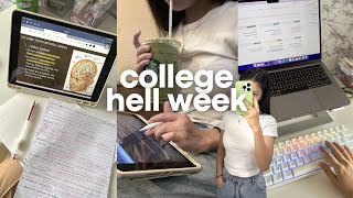 MIDTERM exams hell week study vlog 🫠 watch this to be motivated [upl. by Mayda]