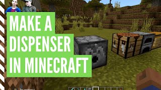 How To Make A DISPENSER In Minecraft And Use It [upl. by Warden]