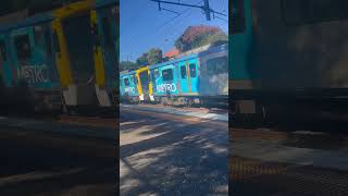 Siemens train arriving at North brighton station on platform 2 melbournetrain siemens [upl. by Wolenik665]