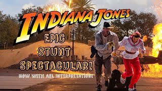 Indiana Jones Epic Stunt Spectacular 2024  Hollywood Studios With New ASL [upl. by Rolph]