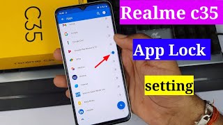 Realme c35 app lock setting  Realme c35 me app lock kaise kare  how to set app lock in realme c 35 [upl. by Atinod963]