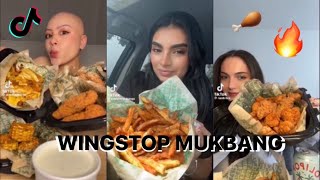 WINGSTOP MUKBANG🔥 TIKTOK COMPILATION [upl. by Richma]