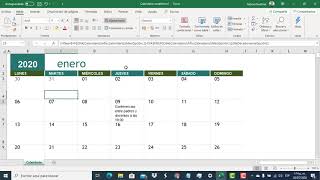 Aprende hacer un Calendario Académico en Excel [upl. by Peery]