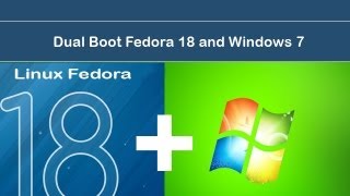 Dual boot Installation windows 7 and fedora 18 [upl. by Noremak228]