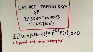 Laplace Transform Involving Heaviside Functions [upl. by Eedna]