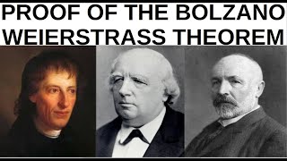 Visualized Proof of the BolzanoWeierstrass Theorem using Cantors lemma [upl. by Cairns]