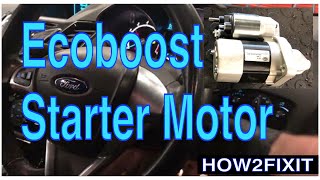 Simple Solution Ford Fiesta Ecoboost Starter Motor Replacement Tutorial [upl. by Tammy591]