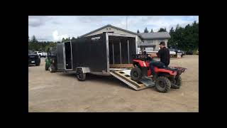 Triton 7x16 TC167 All Aluminum Enclosed SnowmobileATV Trailer [upl. by Lasser941]