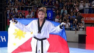 GOLD MEDAL for Pauline Lopez in the womens 57kg category of taekwondo  2019 SEA Games [upl. by Zilvia]