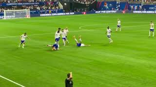 Disallowed Goal from Weston McKennie USMNT vs Panama Live from Atlanta [upl. by Ophelia226]