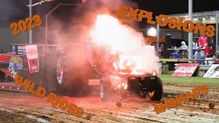 2023 Truck amp Tractor Pulling Fails  Mishaps Wild Rides and Explosions [upl. by Aidualk]