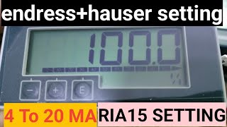 Endress Hauser RIA15 setting in urduhindi [upl. by Ailimac]