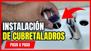 Cómo Tapar los Agujeros del Lavamanos  Instalar Tapón Cubretaladros ✅ [upl. by Inge]