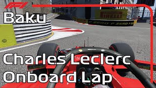 Charles Leclerc  Baku  F1 2021  Assetto Corsa Onboard [upl. by Aehtela983]