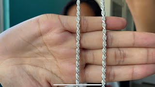 3mm Rope Chain Luke Zion Jewelry Review [upl. by Sirret905]