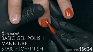 How To Apply Gel Polish StarttoFinish Real Time [upl. by Evangelia]