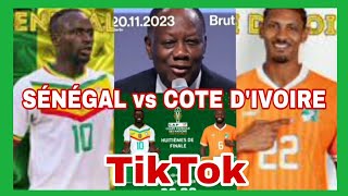 TIKTOK AVANT MATCH SÉNÉGAL vs CÔTE DIVOIRE CEST CHAUD SADIOMANÉ [upl. by Daitzman]