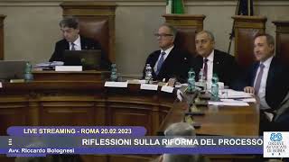 RIFLESSIONI SULLA RIFORMA DEL PROCESSO CIVILE  20022023 [upl. by Romanas]