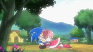 SonAmy scene in Sonic X Episode 52 Japanese dub [upl. by Drarrej]