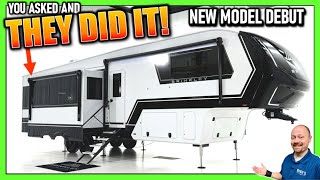 NEW MODEL DEBUT • Power MEGA DESK Luxury Couples RV 2025 Brinkley Model Z 3515 Fifth Wheel [upl. by Gokey]