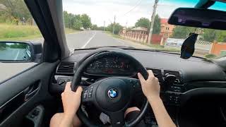 POV 2004 e46 320d sporty drive  acceleration amp rev match [upl. by Yleoj25]