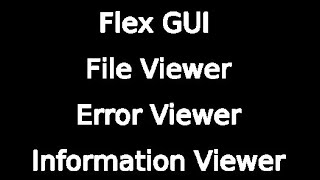 File Error and Information Viewers [upl. by Kylander]