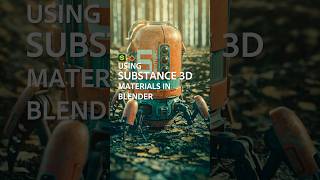 Using Substance materials in Blender blender substancepainter [upl. by Sikata]