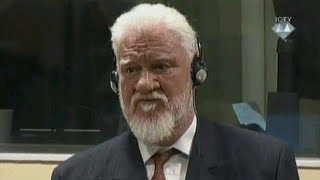 Croatian war criminal Slobodan Praljak dies after taking poison in court  Croatian state TV [upl. by Akins]