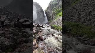 Swedens highest waterfall the Njupeskär vattenfall in the Fulufjällets nationalpark [upl. by Perrins742]