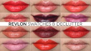 Revlon Lipstick Swatch and Declutter  ColorBurst Super Lustrous [upl. by Aiello]