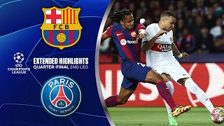 Barcelona vs PSG Extended Highlights  UCL QuarterFinals 2nd Leg  CBS Sports [upl. by Fregger]