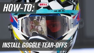 How To Install Motocross Goggle Tear Offs [upl. by Lemej]