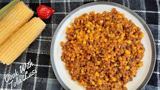 How To Make Ewa Alagbado  Stewed Beans amp Corn Recipe  Comfort Food [upl. by Raamaj]